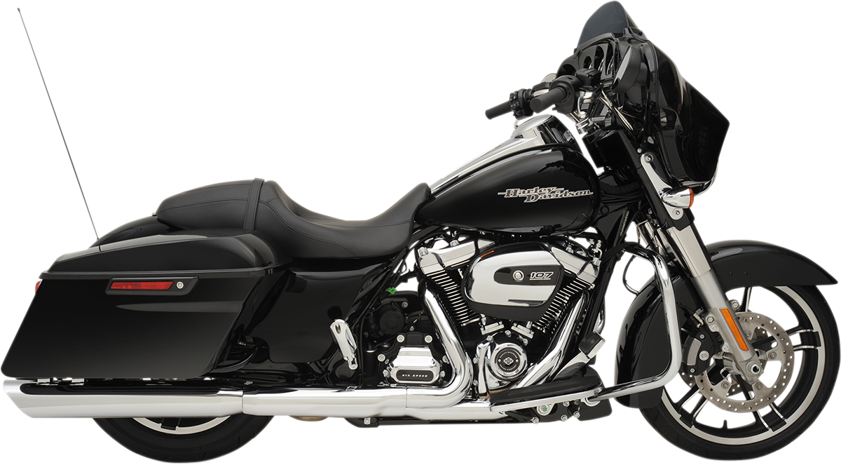 4" Slashdown Slip-On Mufflers - Chrome