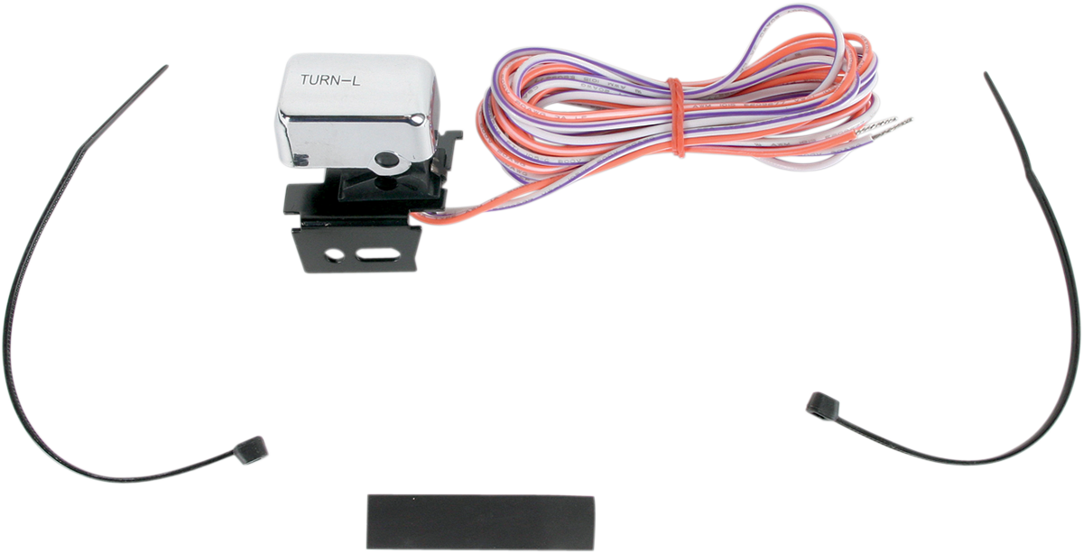 Handlebar Switch Kit - Left-Side - Turn Signal - Chrome