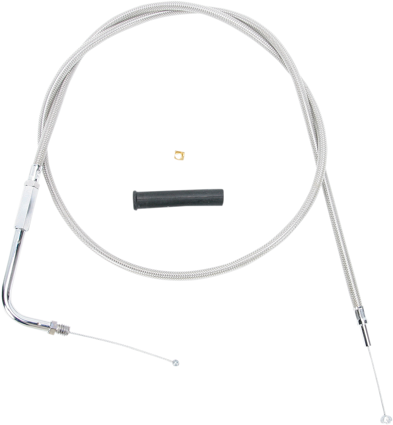 Stainless Braided Throttle Cable - 48"
