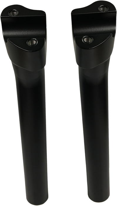 Buffalo Billet Aluminum Handlebar Risers - 9-1/2" - Flat Black