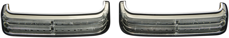 Saddlebag LED Lights - Sequential - Chrome/Smoke