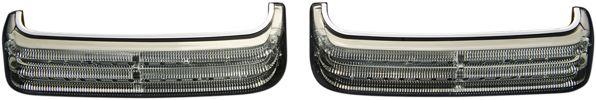 Saddlebag LED Lights - Sequential - Chrome/Smoke