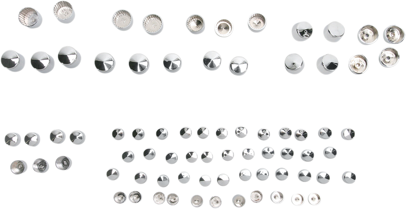 Bolt Cover Kit - Standard/Engine - Chrome - '06-'17 Dyna