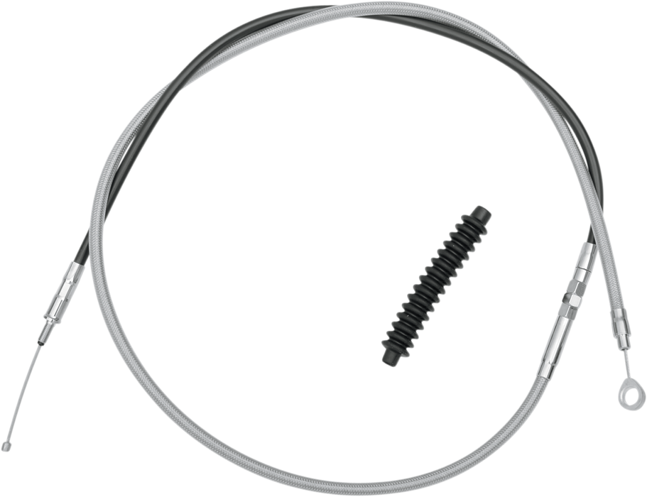 High-Efficiency Braided Stainless Steel Clutch Cable - 70-15/16"