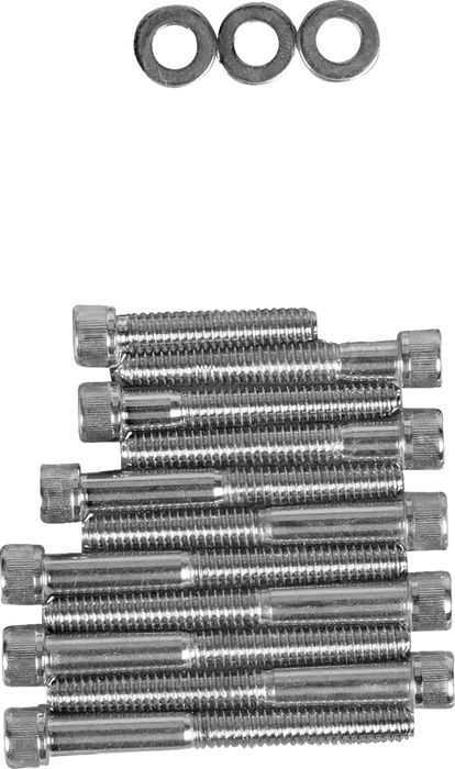 Bolt Kit - Cam Cover - Knurled - Chrome - '91-'03 Sportster