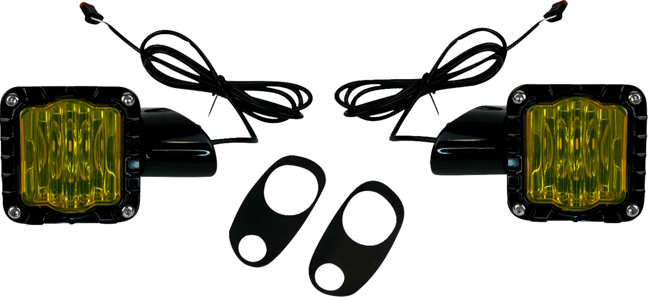 Shark Demon Selective Yellow LED Front Turn Signals for Road Glides