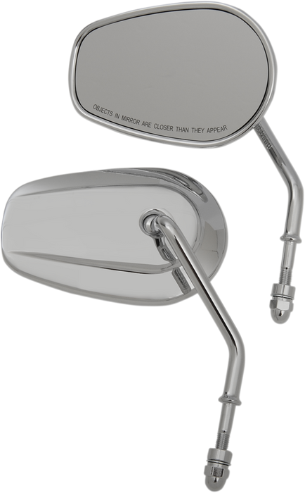 OEM STYLE TAPERED MIRRORS - CHROME