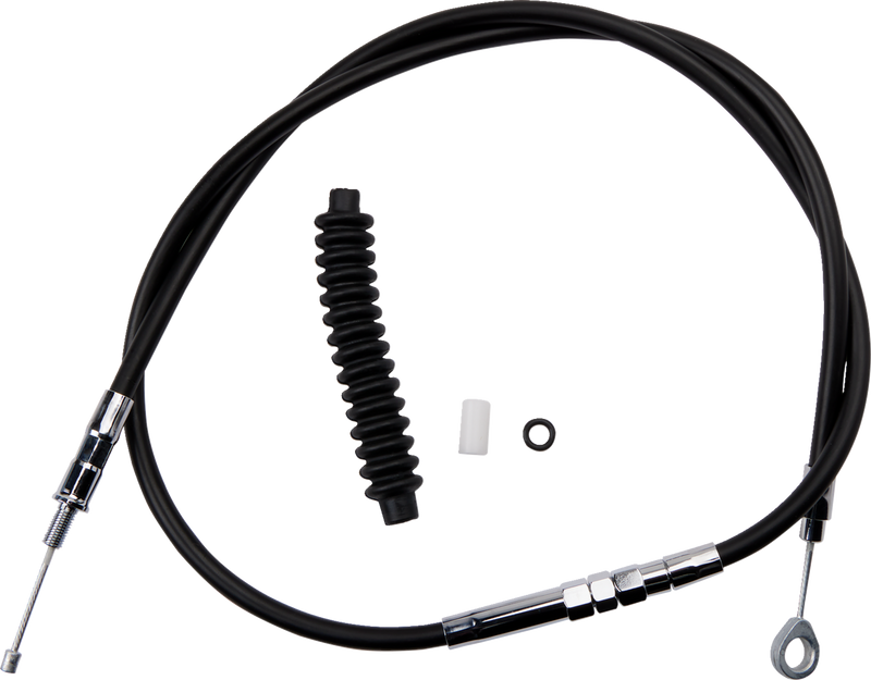 High-Efficiency Black Vinyl Clutch Cable - 52-3/4"