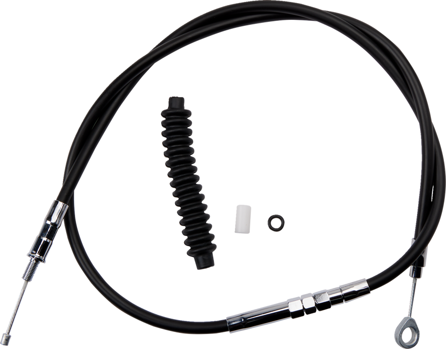 High-Efficiency Black Vinyl Clutch Cable - 52-3/4"