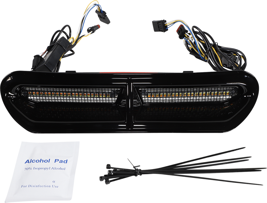 LED Vent Insert - Amber/White - Black w/ Black Mesh