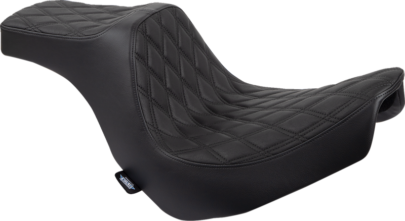 Predator III 2-Up Seat - Vinyl - Double Diamond - Black Stitching - FL/FX '18-'24