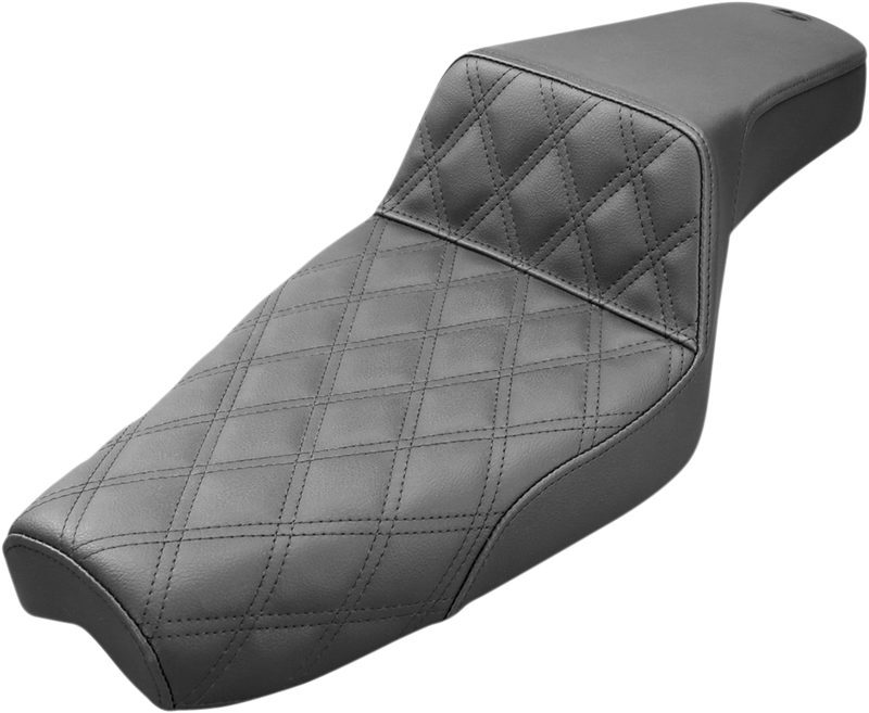 Step-Up Seat - Front Lattice Stitch - Black - XL