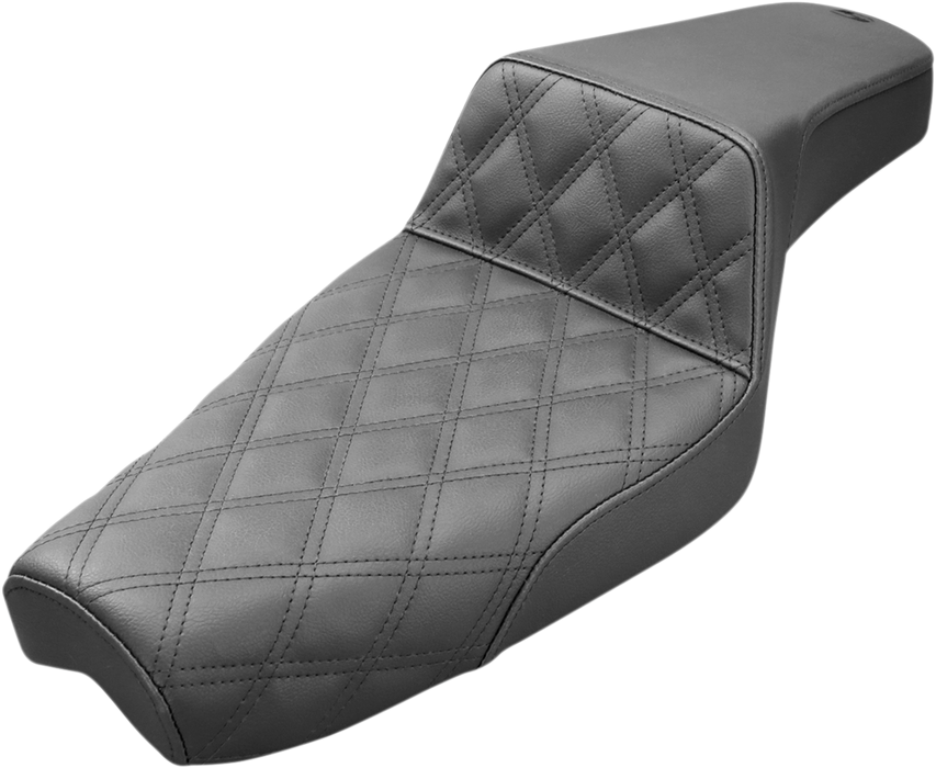 Step-Up Seat - Front Lattice Stitch - Black - XL