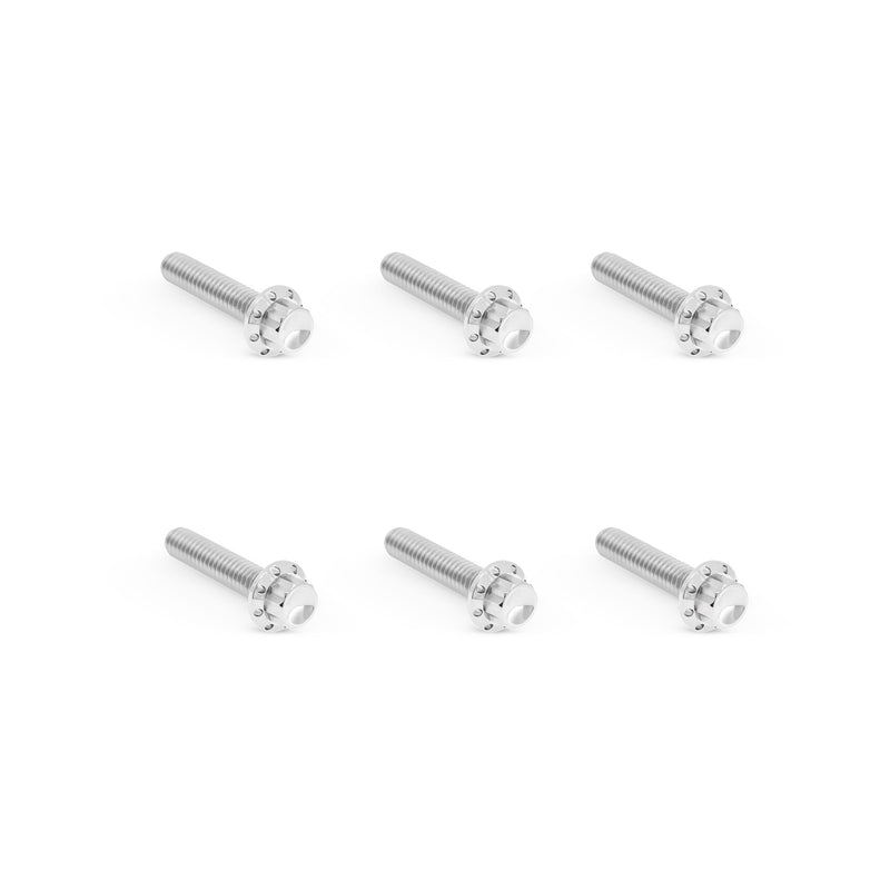 Titanium 12-Point Transmission Side Cover Bolt Kit, Polished
