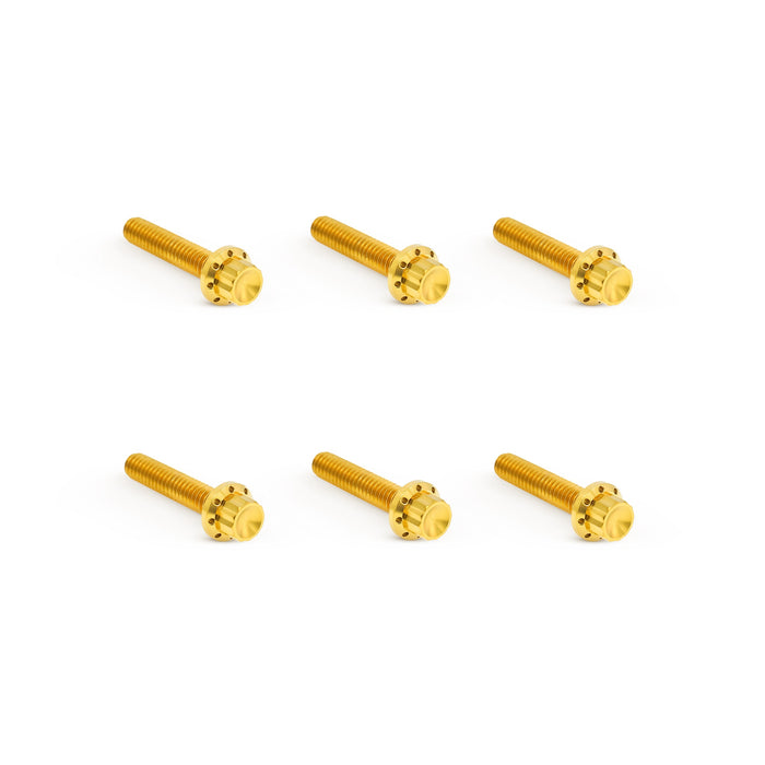 Titanium 12-Point Transmission Side Cover Bolt Kit, Gold