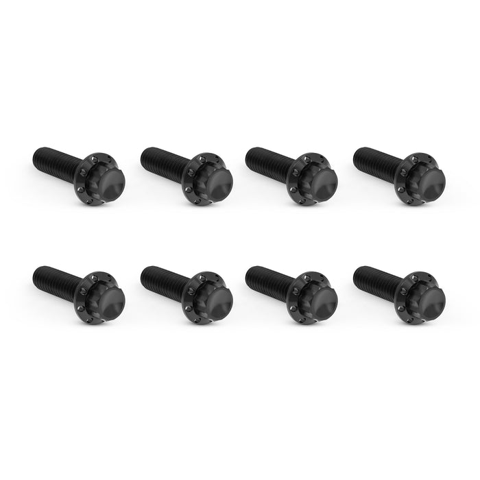 Titanium 12-Point Trap Door Bolt Kits, Black