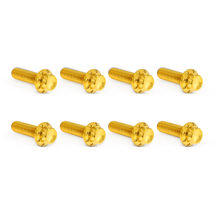 Titanium 12-Point Trap Door Bolt Kits, Gold