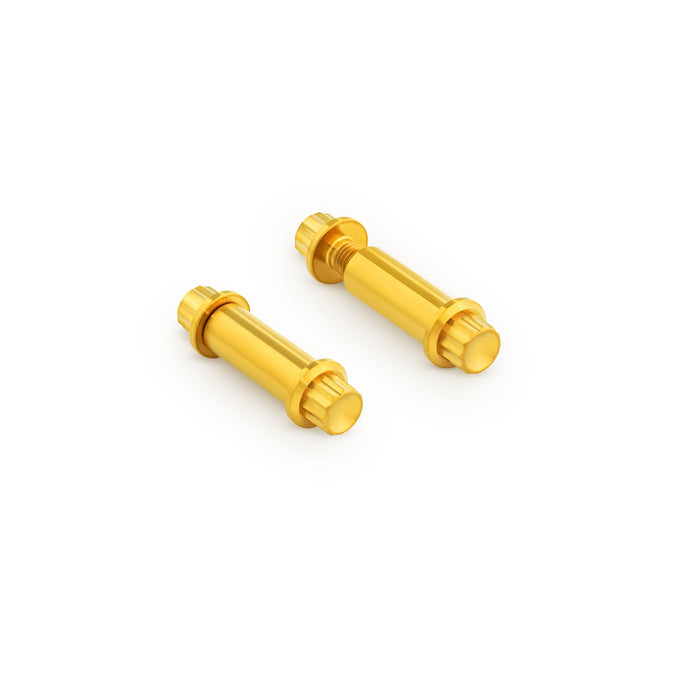 Titanium 12-Point Footpeg Bolt Kits, Gold