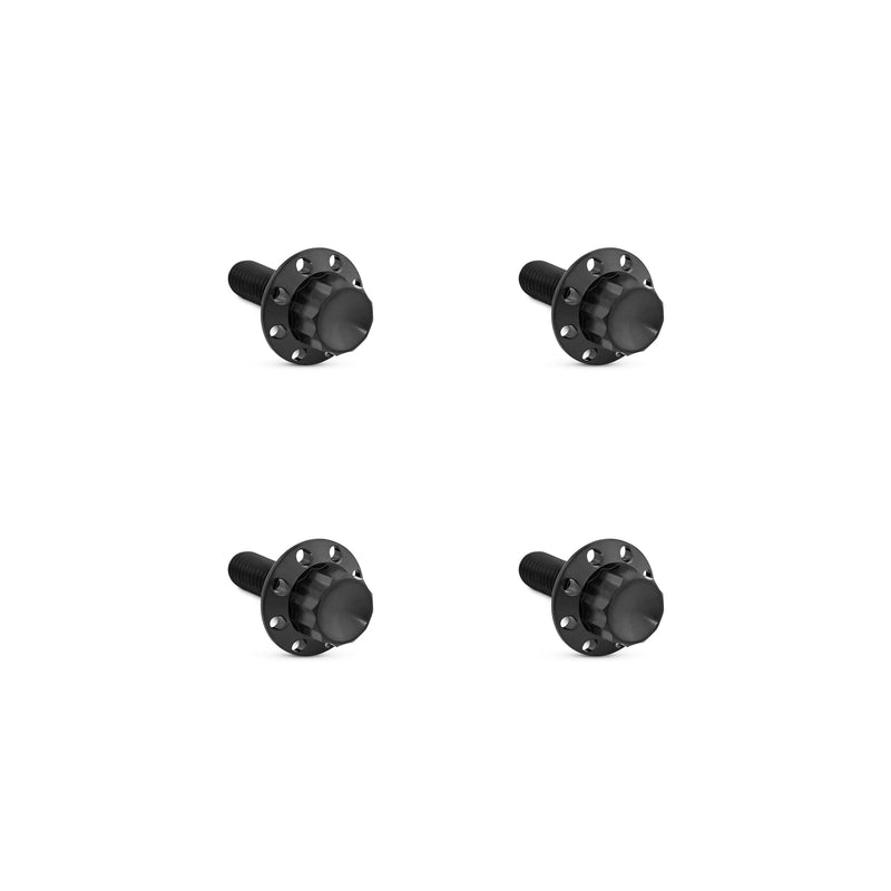 Titanium 12-Point Windshield Bolts for Street Glide, Black