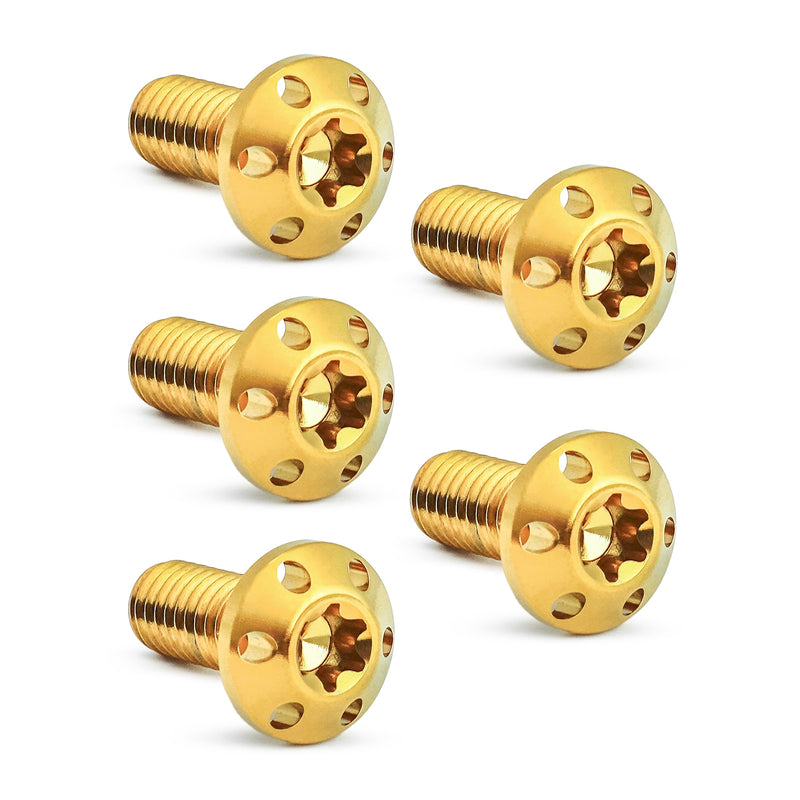 Titanium Rotor Bolts Kits, Gold