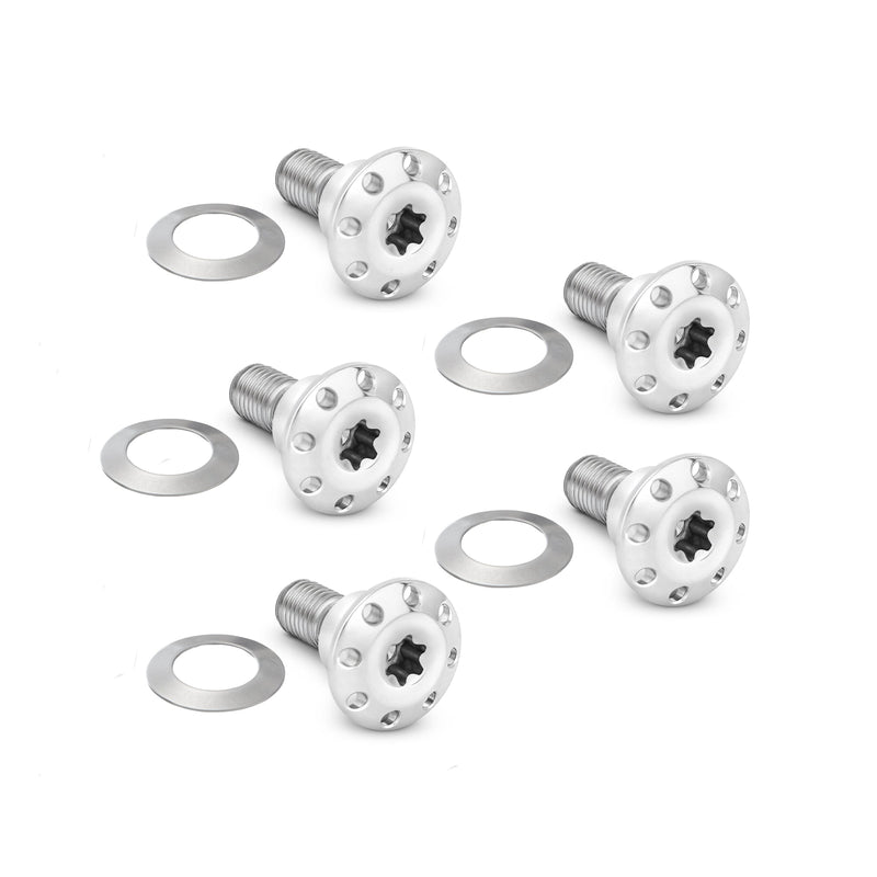 Titanium Floating Rotor Hardware, Dyna & V-Rod / Polished