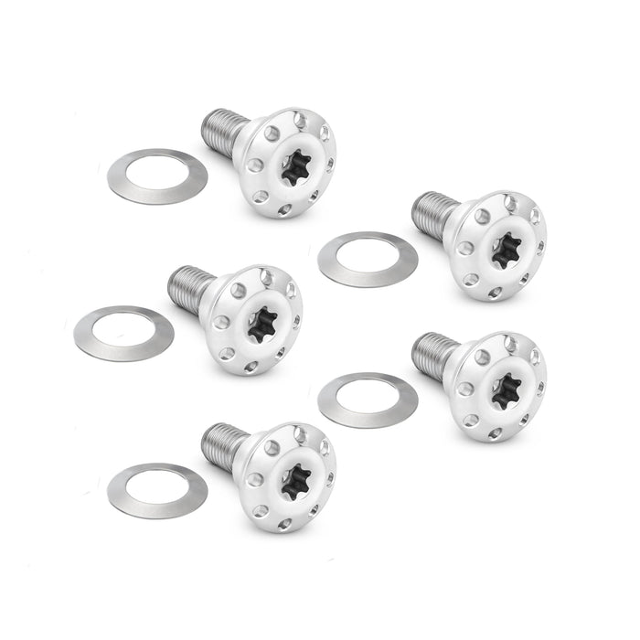 Titanium Floating Rotor Hardware, Dyna & V-Rod / Polished