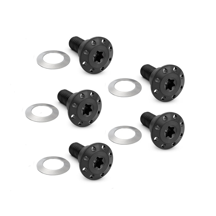 Titanium Floating Rotor Hardware, Dyna & V-Rod / Black