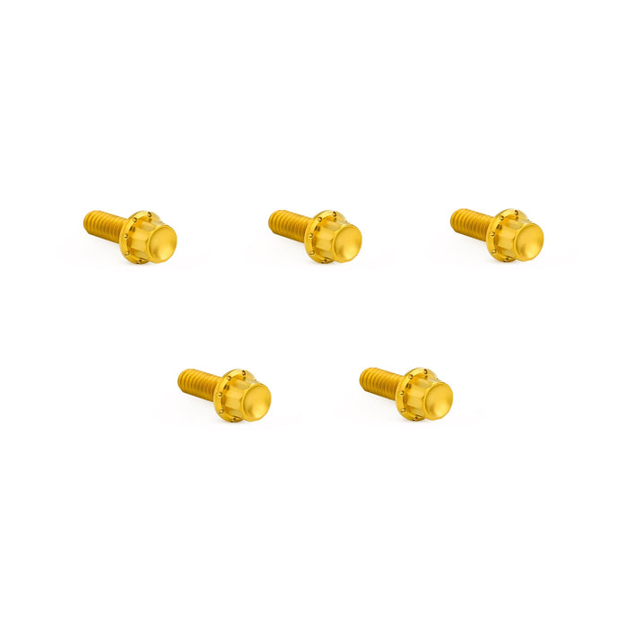 Derby Cover Titanium 12-Point Bolt Kits, Gold