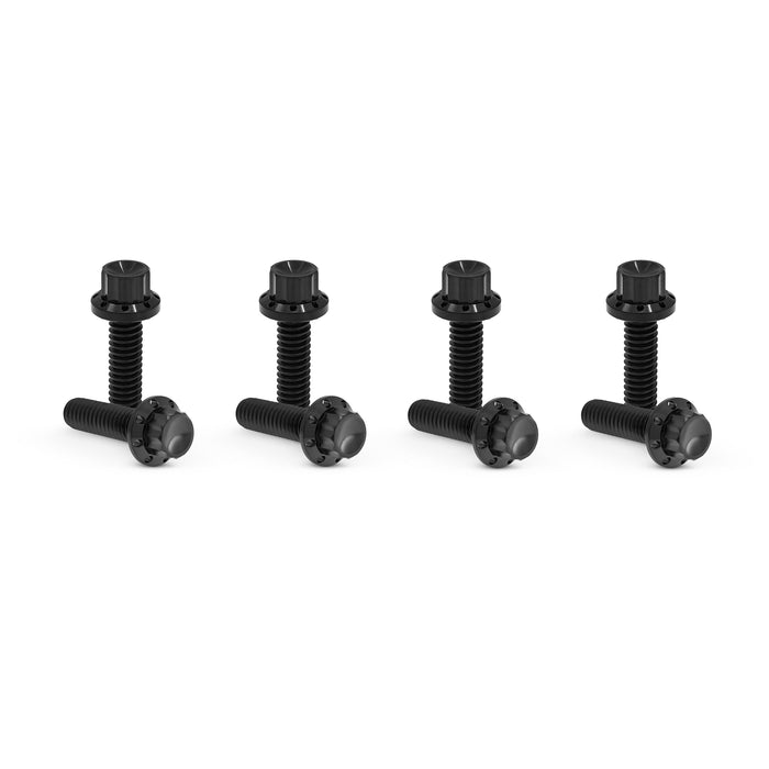 Lifter Block Titanium 12-Point Bolt Kits, Black
