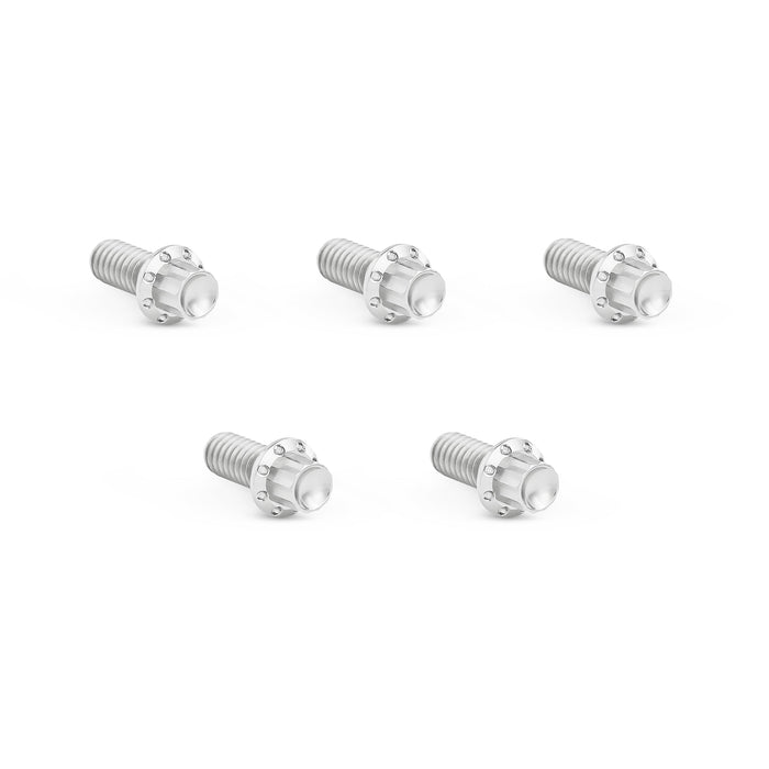 Derby Cover Titanium 12-Point Bolt Kits, Polished