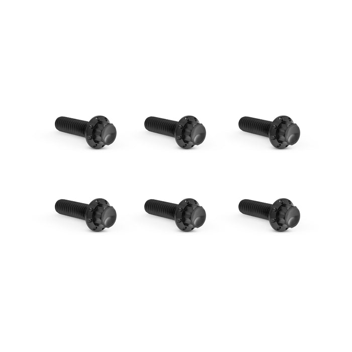 Transmission Top Cover Titanium 12-Point Bolt Kits, Black