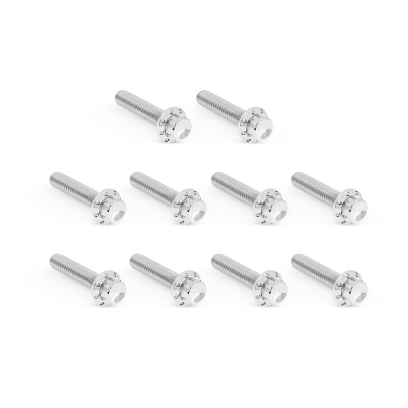 Cam Cover Titanium 12-Point Bolt Kits, Polished
