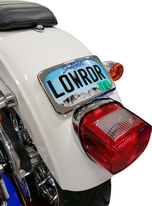LARGE RADIUS LICENSE PLATE MOUNT