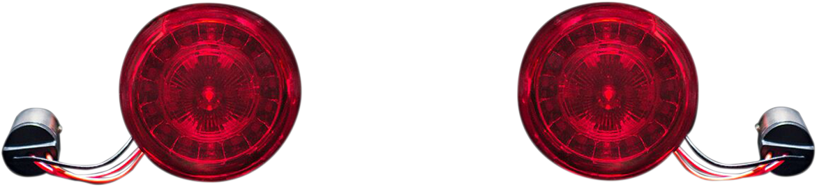 CUSTOM DYNAMICS PROBEAM RED LED TURN SIGNALS WITH RED LENSES