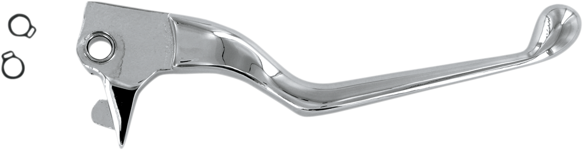 Wide Blade Replacement Brake Lever - Chrome
