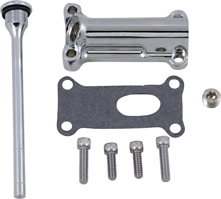 Engine Oil Spout Kit - Chrome - 93'-98' Touring