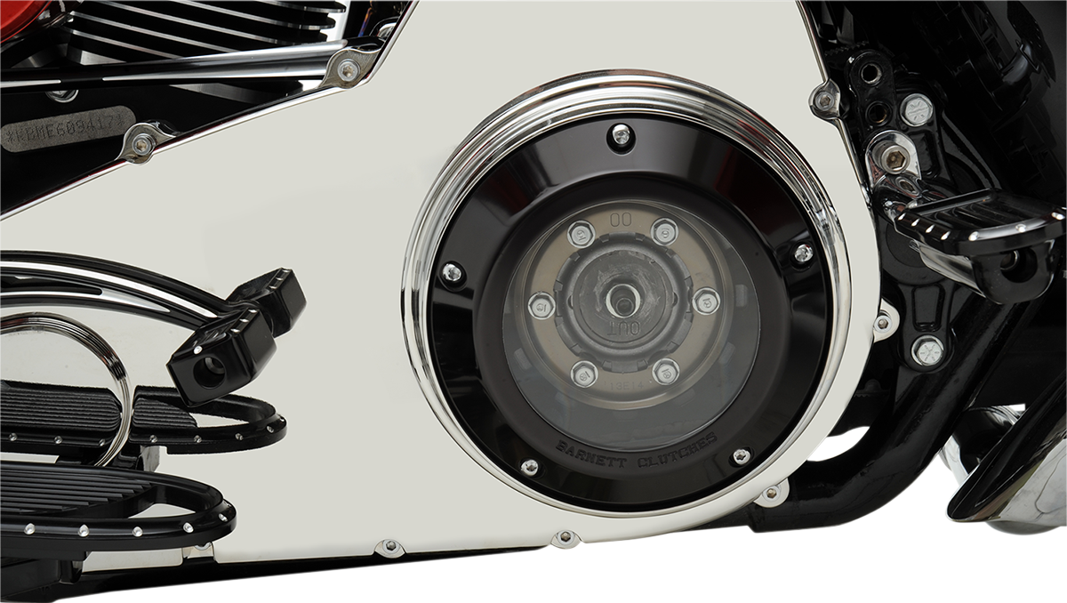 Derby Cover - Black/Clear - '07-'18 Big Twin
