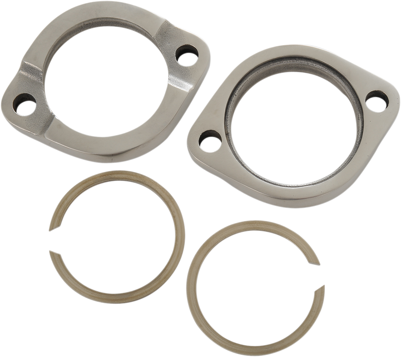 Exhaust Flange kits and retaining rings (Chrome, Stainless, Heavy Duty)