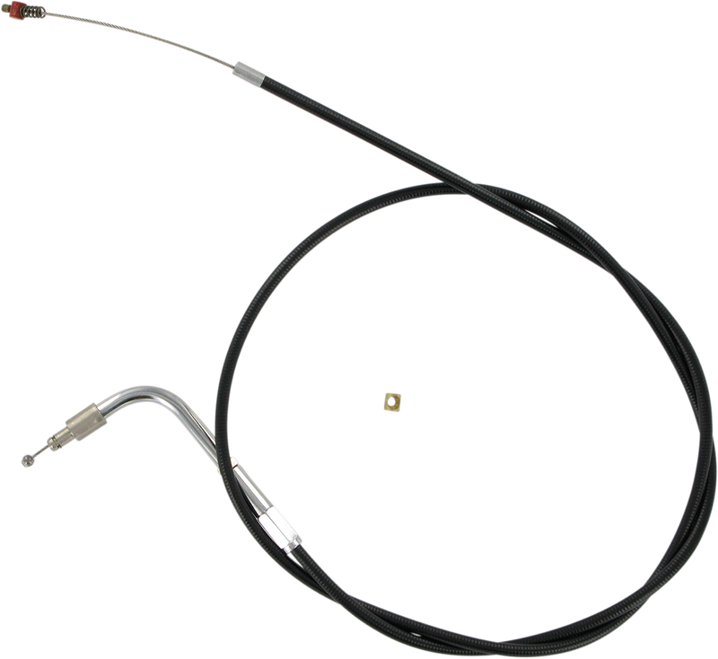 Black Vinyl Throttle Cable - +6" Size - 38" Length