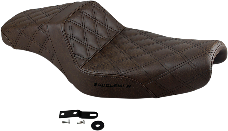Step-Up Seat - Full Lattice Stitch - Brown - XL