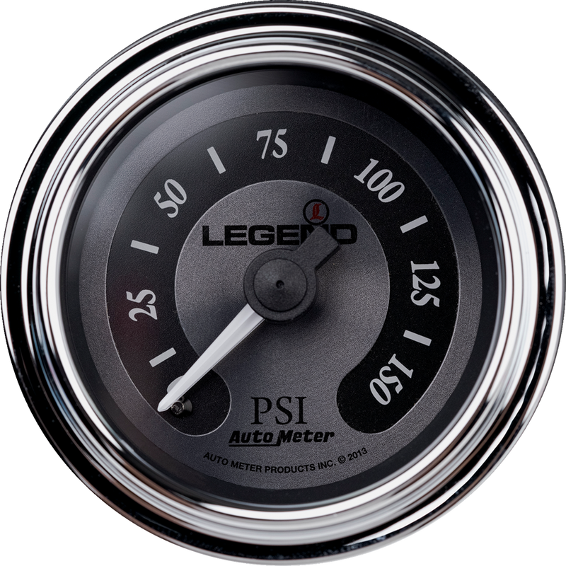Fairing Mounted LED Backlit PSI Gauges - Titanium