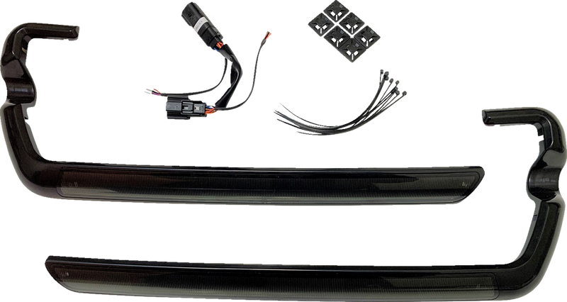LED Saddlebag Light - Smoke - Black