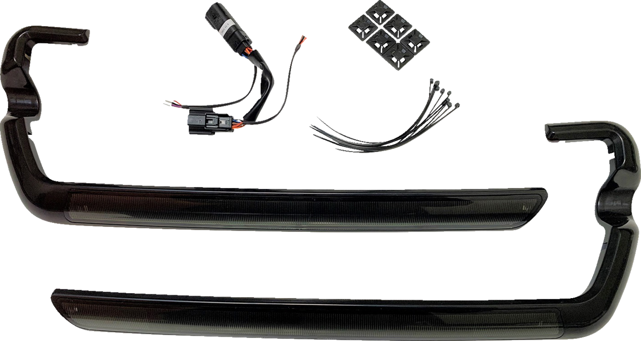 LED Saddlebag Light - Smoke - Black