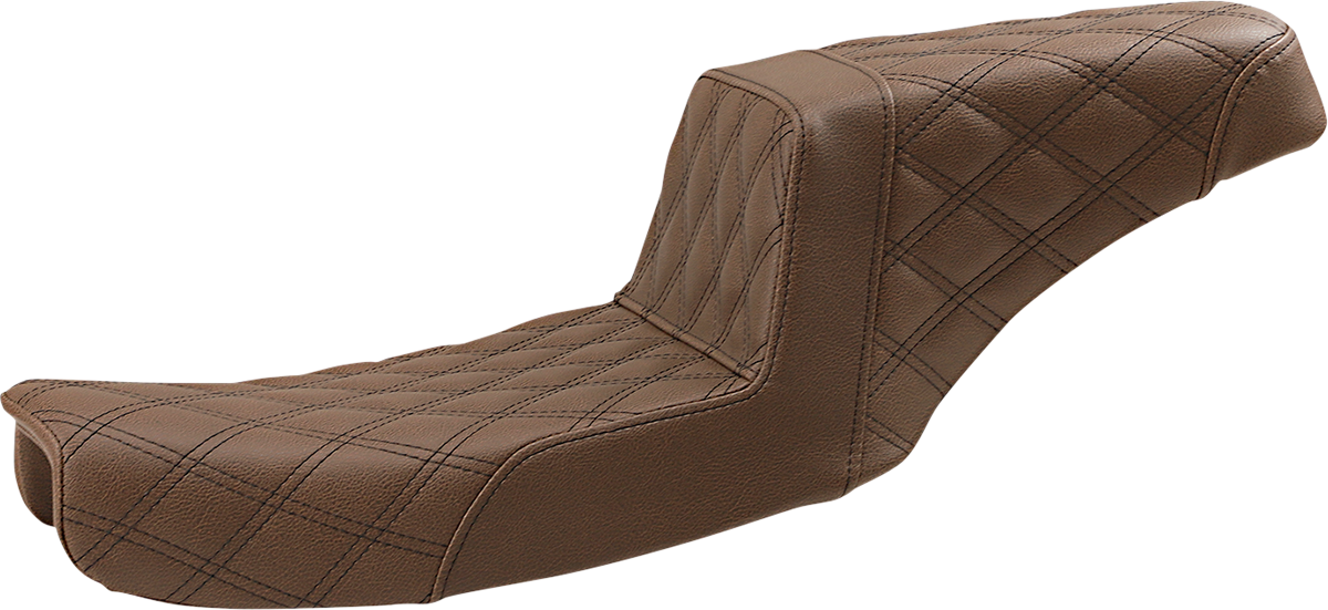Step-Up Seat - Full Lattice Stitch - Brown - Dyna