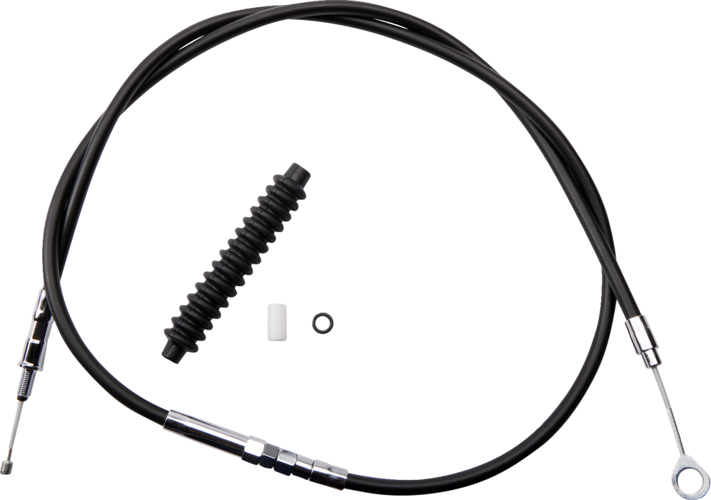 High-Efficiency Black Vinyl Clutch Cable - 60-11/16"