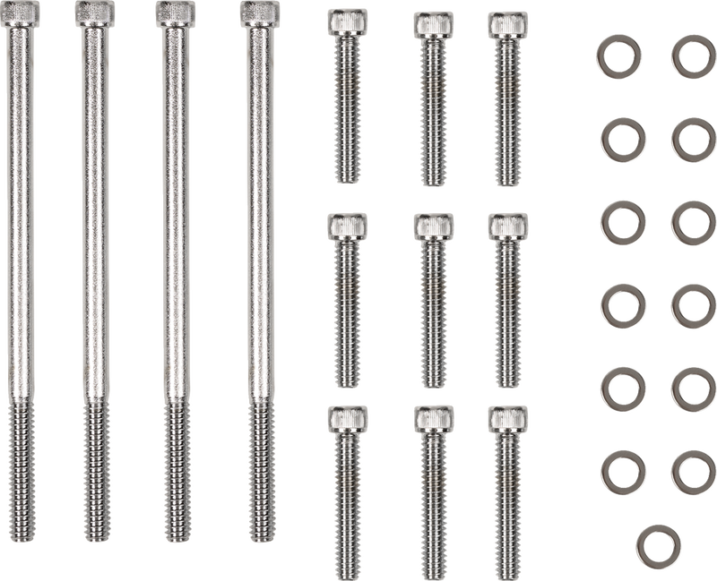 Bolt Kit - Primary Cover - Knurled - Chrome - Touring