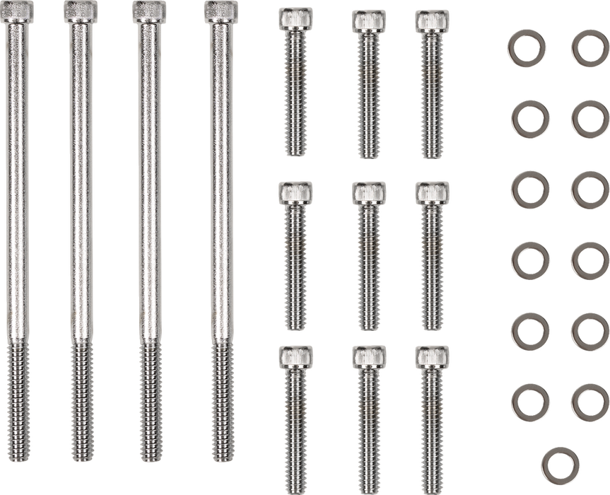 Bolt Kit - Primary Cover - Knurled - Chrome - Touring