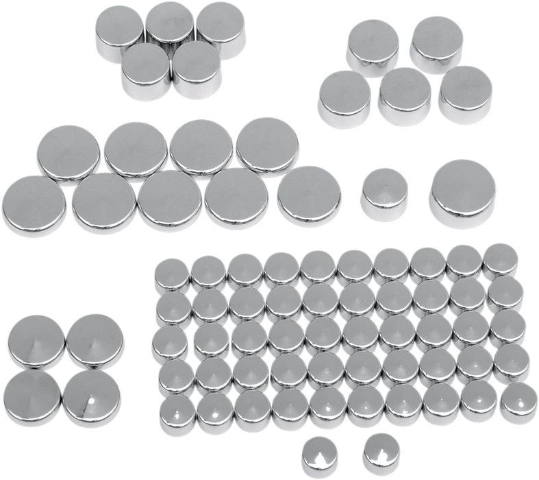 Bolt Cover Kit - Standard/Engine - Chrome - '04-'21 Sportster
