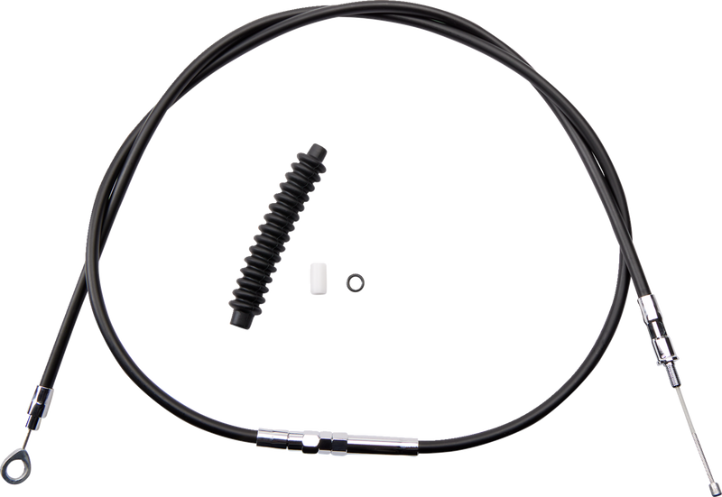 High-Efficiency Black Vinyl Clutch Cable - 70-7/16"
