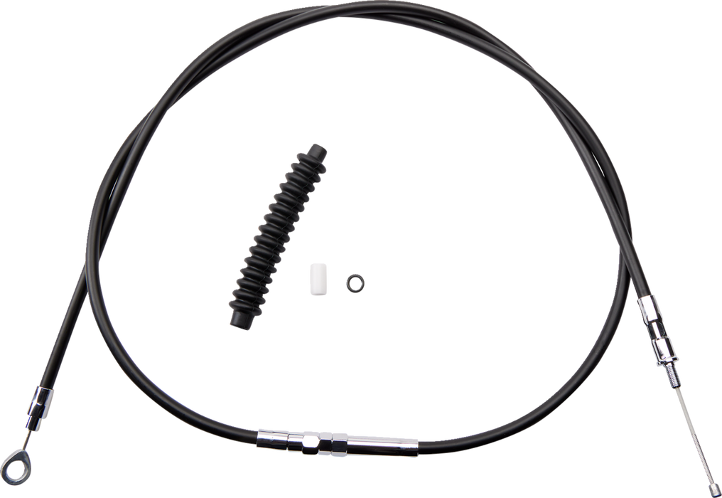 High-Efficiency Black Vinyl Clutch Cable - 70-7/16"